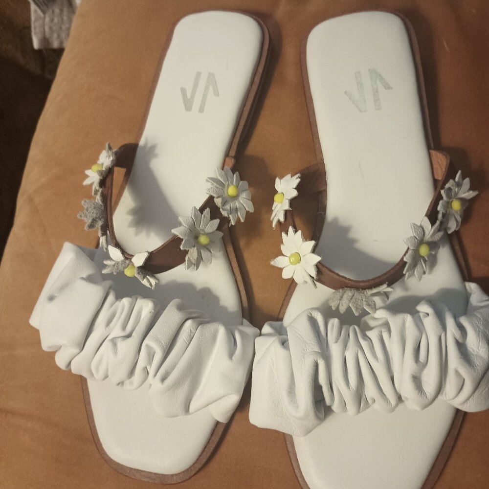 Silvia Cobos Jardin flat sandals Size 8.5